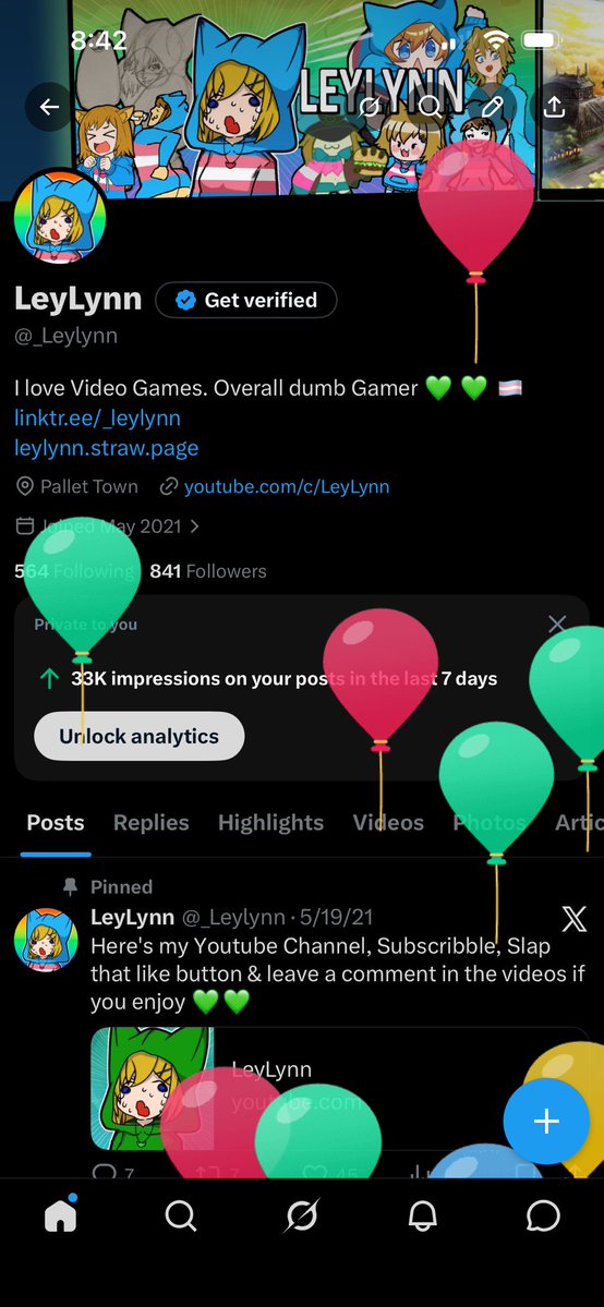 _Leylynn's tweet photo. Look balloons 🎈🎈I wonder what that means 😂 https://t.co/nUbxKaXEZZ