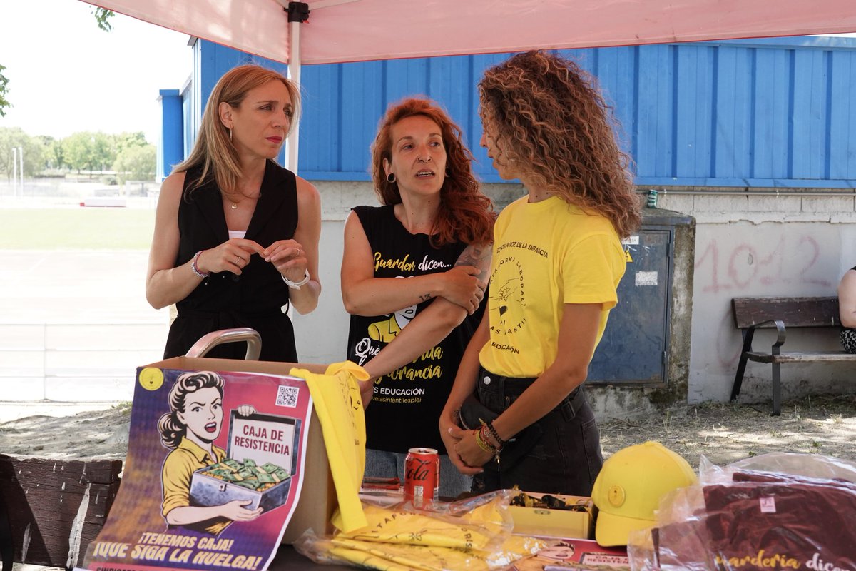 CandeTesta's tweet photo. Disfrutando de una jornada para el encuentro, organizada por la Concejalía de Deportes. Gracias a la Asociación de Clubes Deportivos de #Alcorcón, a la federación de Peñas del ADA, a la familia de Kilian y a las trabajadoras de las escuelas infantiles, que siguen en huelga tras dos meses. Deporte, solidaridad y reivindicación, en una jornada junto de toda la ciudadanía.