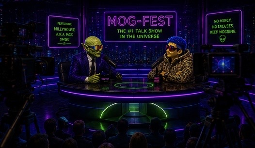 RabbyTheRunner's tweet photo. @WhaleCouncilInc @DCLVerseWorld @TrumpmanOnX @BOUNCEHOUSEonX radio play AND a MOG-FEST booth? blue-hair guest szn incoming 🎤 swing thru, grab the mic — NO MERCY. NO EXCUSES. KEEP MOGGING. #Millyhouse $MGC https://t.co/iKZ0K20dMG
