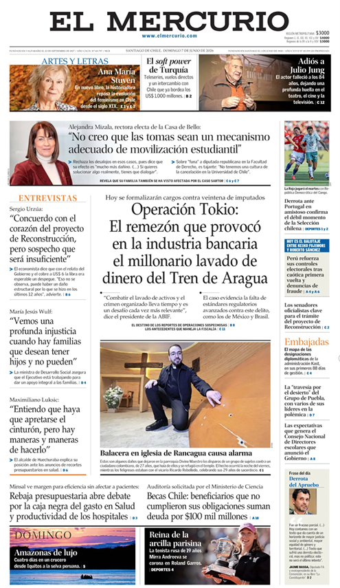 ClapesUC's tweet photo. [EN PORTADA @__elmercurio] Nuestro investigador internacional, Sergio Urzúa (@surzua_chile), sostiene que Chile arrastra más de una década de estancamiento debido a decisiones políticas y económicas que dañaron el #crecimiento y la #inversión. Advierte que existe un deterioro estructural en la #economía, cuestiona la situación fiscal heredada y plantea que las medidas del Gobierno van en la dirección correcta, pero serían insuficientes para recuperar el dinamismo económico.

“Escucho la discusión política del proyecto de Reconstrucción y es de no creer. Si hasta se pone precio a los votos. Los tribunales tampoco han internalizado el costo que significa la liviandad de algunos fallos”

Lee la entrevista aquí👇