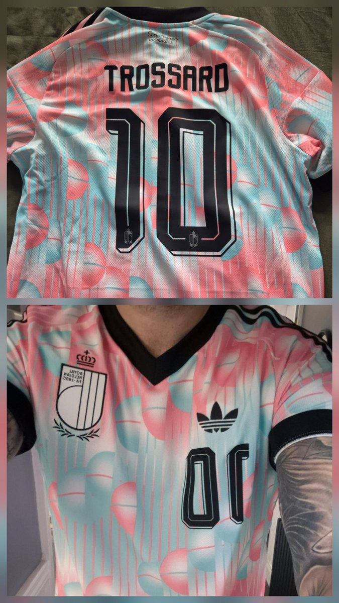 deanobaby89's tweet photo. Had to back our man from 🇧🇪. Beautiful shirt @LTrossard #leoooooo https://t.co/DJcX2kp2qa