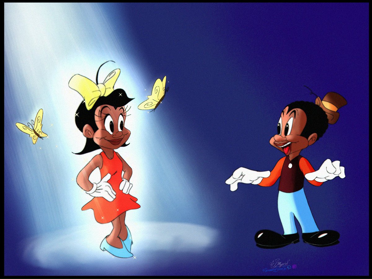 InfinimationInc's tweet photo. The first Black Female in the Looney Tunes franchise Has now finally arrived!

✨🦋Honey🦋✨

#LooneyTunes #BoskoAndHoney #Cartoon https://t.co/d0sB6RtkvD