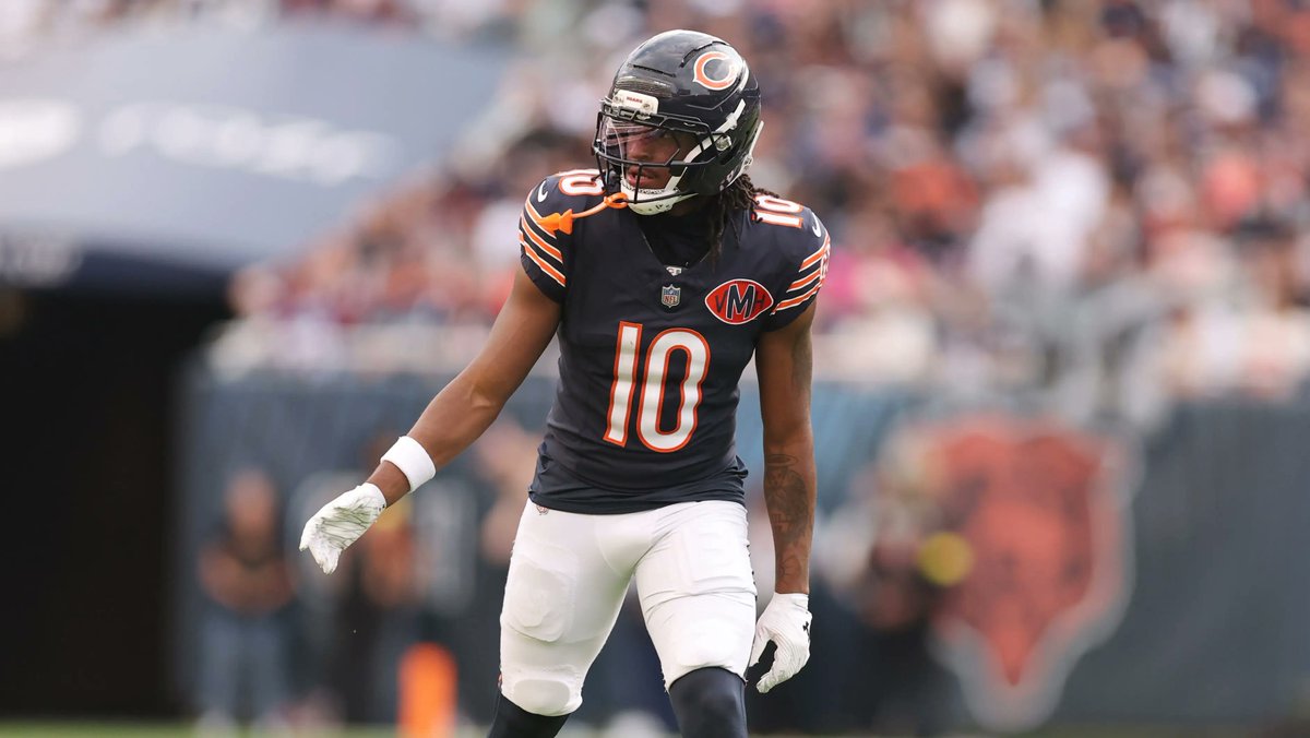 jacobinfante24's tweet photo. The NFL leaders in yards per route run in 2025:

1. Puka Nacua (3.70)
2. Jaxon Smith-Njigba (3.61)
3. LUTHER BURDEN III (2.68)

One of the league's most efficient WRs as a rookie. Only up from here. #Bears https://t.co/ygsCbS9OUf