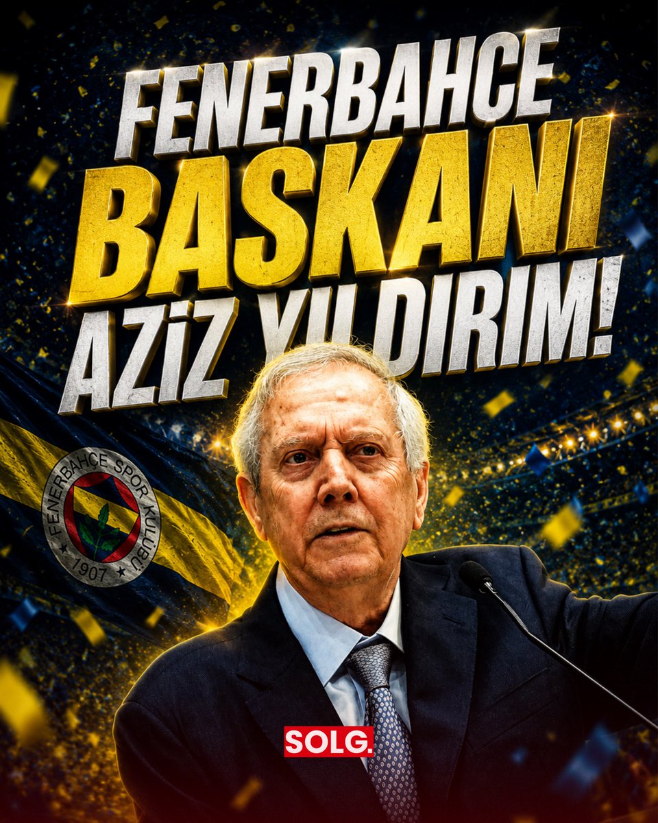 solgspor's tweet photo. FENERBAHÇE’NİN YENİ BAŞKANI AZİZ YILDIRIM OLDU! https://t.co/Zmtqk4VNIe