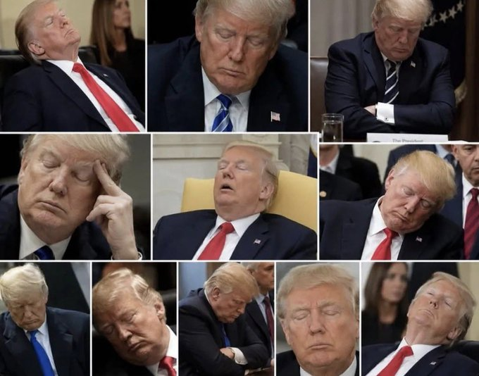 ImBreckWorsham's tweet photo. "I've NEVER seen Trump doze off. EVER." - Marco Rubio

👌 Sounds legit. https://t.co/gbk5Aj0CmR
