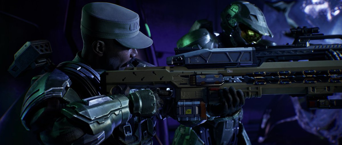 HiddenXperia's tweet photo. Johnson holding a Stanchion wearing a variant of the Orion armor EVEN COMPLETE WITH THE FKN SHOULDER MOUNTED MISSILE POD is absolutely peak

MORE OF THIS @Halo, THIS IS THE EXACT KIND OF SPIN OFF CONTENT WE'VE BEEN ASKING FOR FOR YEARS

KEEP DOING THIS https://t.co/Iuxib0vI8S