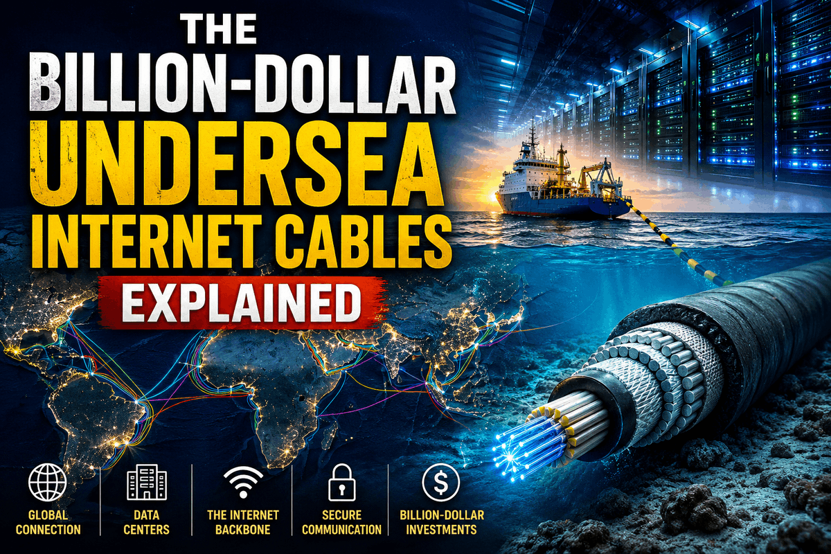 NHGNewsroom's tweet photo. The Billion-Dollar Undersea Internet Cables Explained
More than 95% of international data travels through fibre-optic cables lying silently on the ocean floor.
🎥 Watch Now:
https://t.co/zLqwiZ0z4N
#UnderseaCables #InternetInfrastructure #TechnologyExplained https://t.co/Rg1ldM61Ww