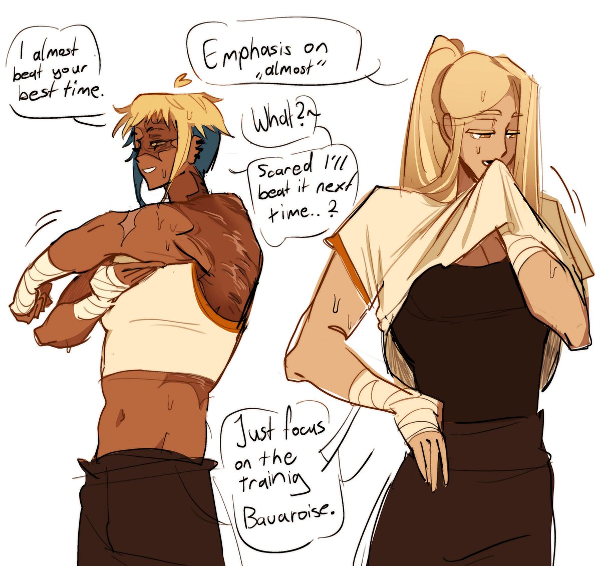 Mousjoy's tweet photo. Little CBavaroise and Financier Doodle https://t.co/mStYX3izTB