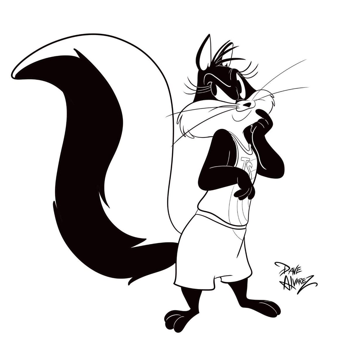 CutestNeko's tweet photo. #looneytunes A Penelope drawing by Dave Alvarez 😎🤩😁👍. https://t.co/rr1hYVepAV