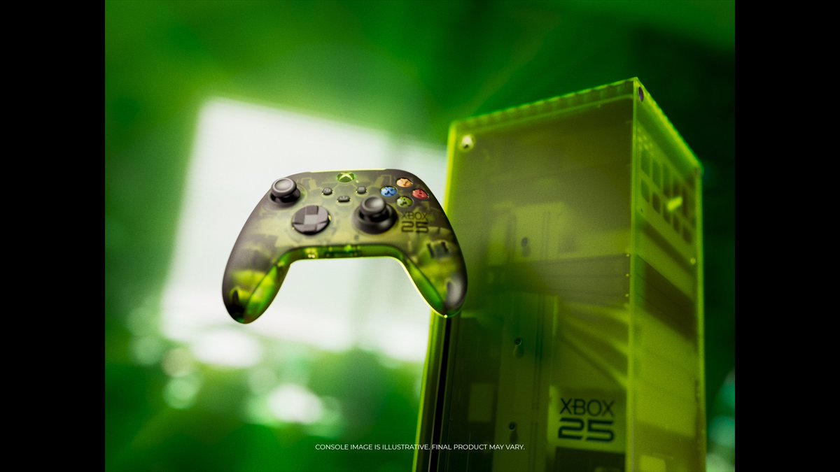 tomwarren's tweet photo. Xbox CEO @asha_shar just announced that fans at the Xbox FanFest event are getting a free Xbox 25th anniversary console https://t.co/T2PPD7MGzZ