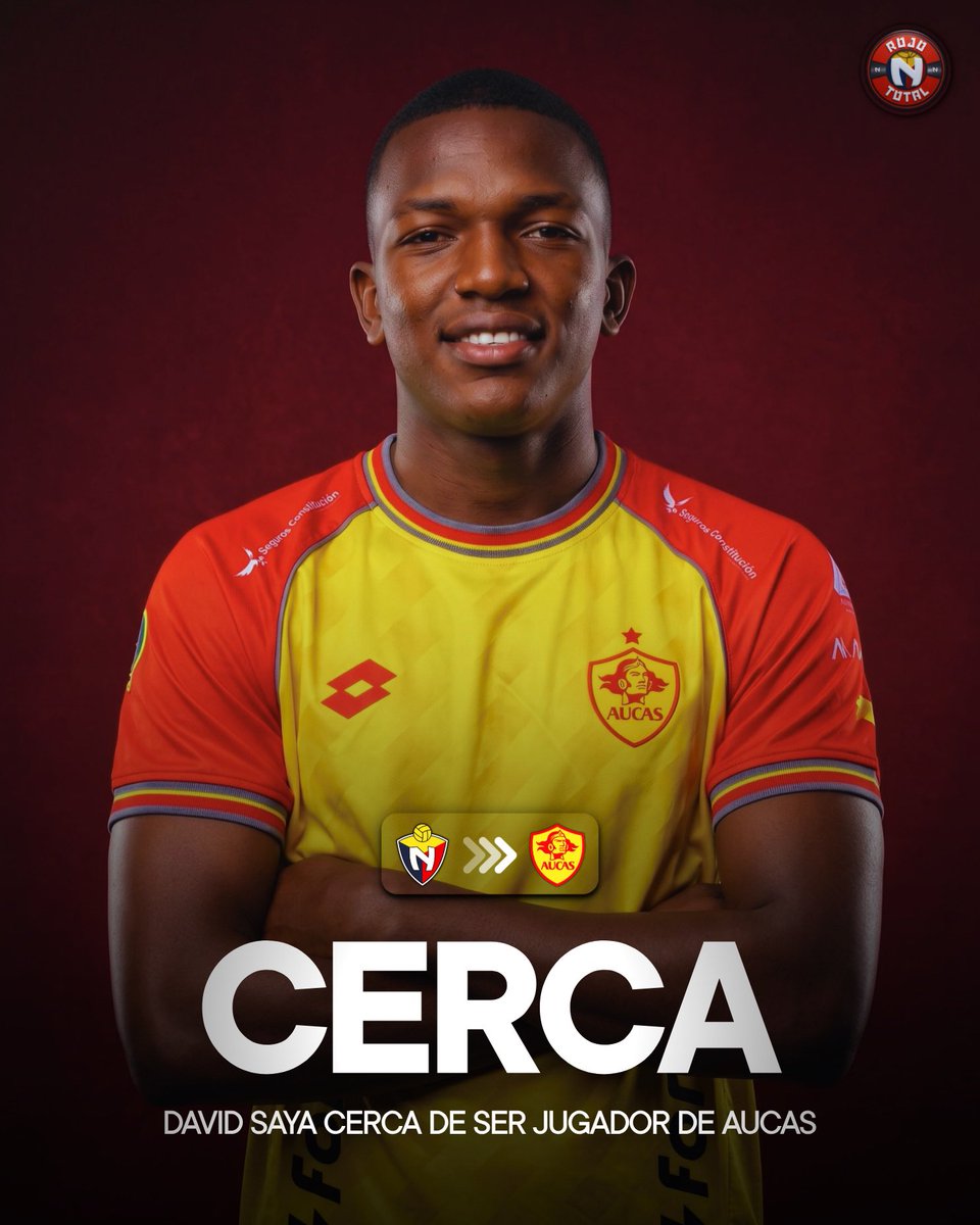 RojoTotall's tweet photo. 🚨𝐀𝐓𝐄𝐍𝐂𝐈𝐎́𝐍🚨| Tal como adelantó MrOFF, David Saya estaría muy cerca de convertirse en nuevo jugador de Sociedad Deportiva Aucas.

#ElNacional2026 https://t.co/LIPeChQ941