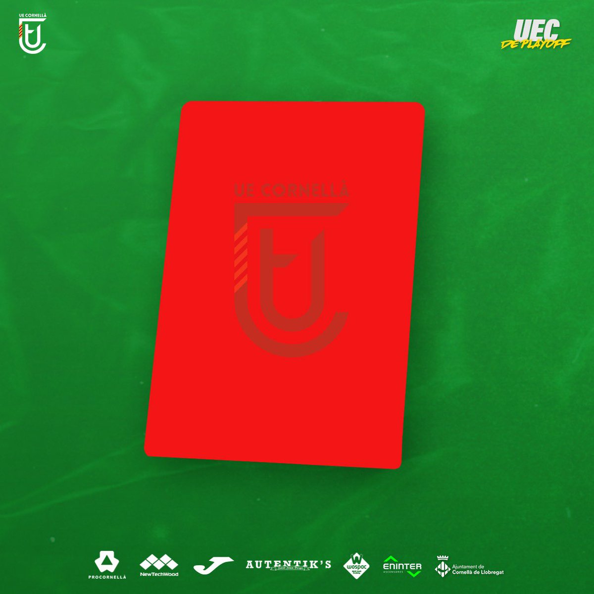 ue_cornella's tweet photo. ⏱️ 119' | 3️⃣-0️⃣ | 🟥 Isaac Vila. https://t.co/Re1ixu4ILu