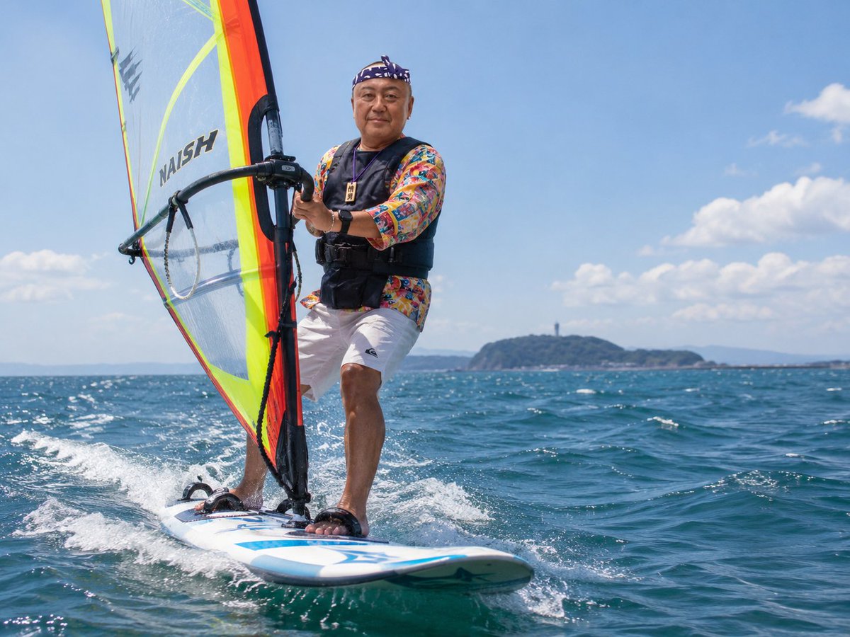 jordankaoru's tweet photo. ♦湘南地方の方祭衣装での
ウインドウサーフィンしないで衣装絡まったり危ないよ!と指導員インストラクターより https://t.co/cURFZe1OdY