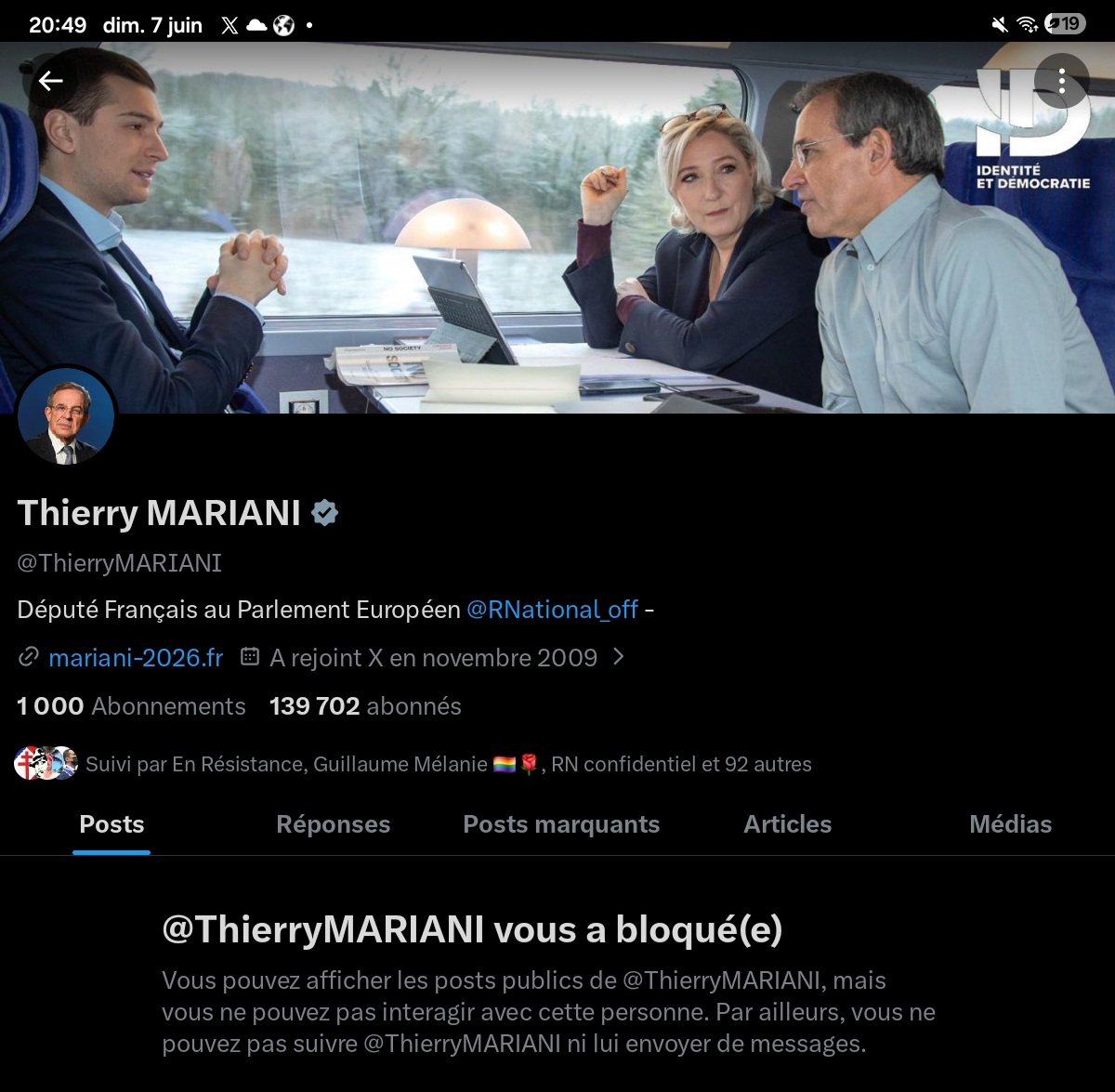 pier2kan's tweet photo. La photo la plus dérangeants pour @MLP_officiel et @J_Bardella, s'afficher avec le pro-poutine Thierry #Mariani ! https://t.co/wflgdPG3ot
