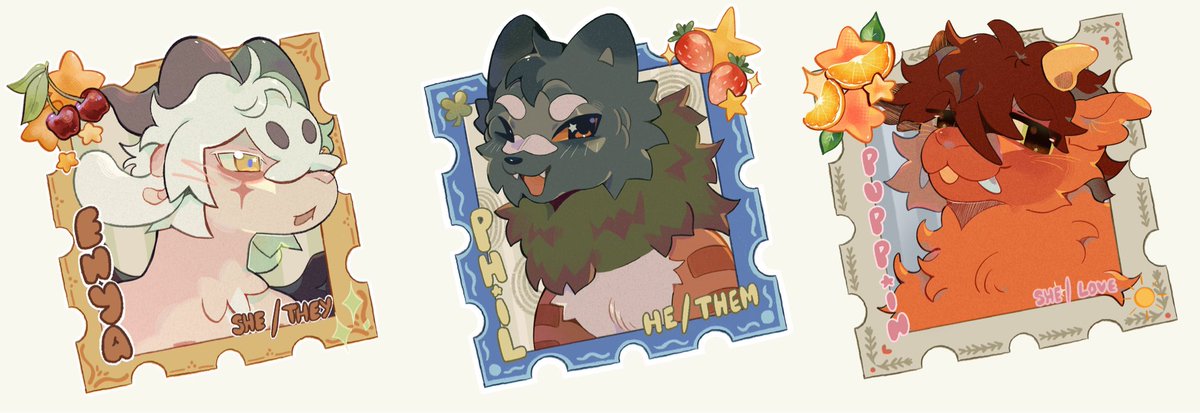 _STARCORE_'s tweet photo. Hello everyone !! I’m opening up 3 slots for these stamp badges on my ko-if for $25 !! 

As well as some limited slots for chibis and simple icons too (♡ˊ͈ ꒳ ˋ͈)

Link below ⬇️ https://t.co/9JwX57V01o