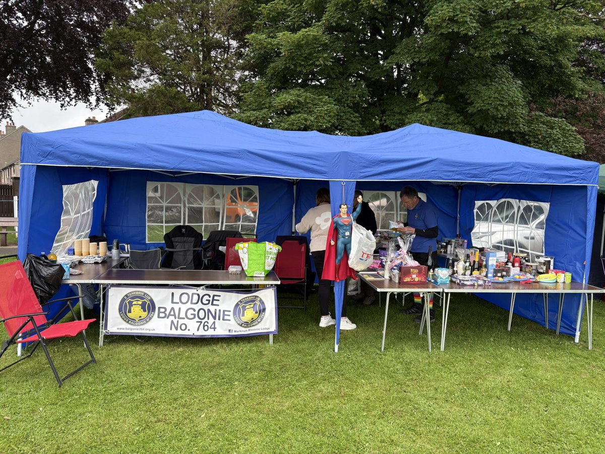Lodge764's tweet photo. #lodge764 all set for a day of fund raising for the local community at Markinch Highland Games 🤝🤝🤝
#freemason #Fife https://t.co/gDFIxcWpMO
