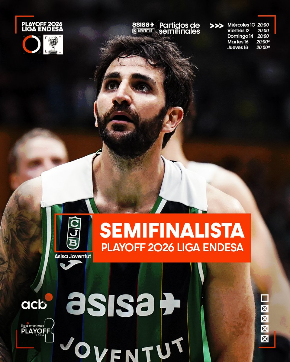 ACBCOM's tweet photo. 🎟️ Asisa @Penya1930 saca el billete para la SEMIFINAL del #PlayoffLigaEndesa tras sacar el 1⃣-2⃣ ante Kosner @Baskonia 

🔢 🄲🄾́🄳🄸🄶🄾 🄿🄻🄰🅈🄾🄵🄵 🔢 https://t.co/iaXl5aOUWG