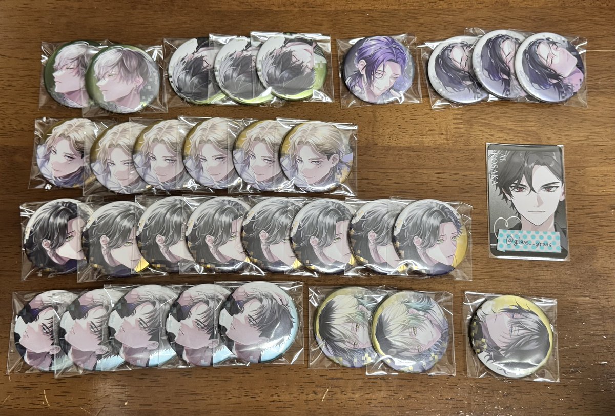 Glass__grass's tweet photo. 【交換】ブレマイ 2周年 缶バッジ

譲）須王.城瀬.樋宮.綾戸.宇京.環野.槻本.壱川.隠岐谷

求）同種皇坂　白黒同数希望

▶郵送交換
▶白⇔黒⭕️
▶キャラごとまとめて最優先
▶1点〜⭕️

お気軽にお声掛けくださいませ！ https://t.co/h9vZ6sL28M