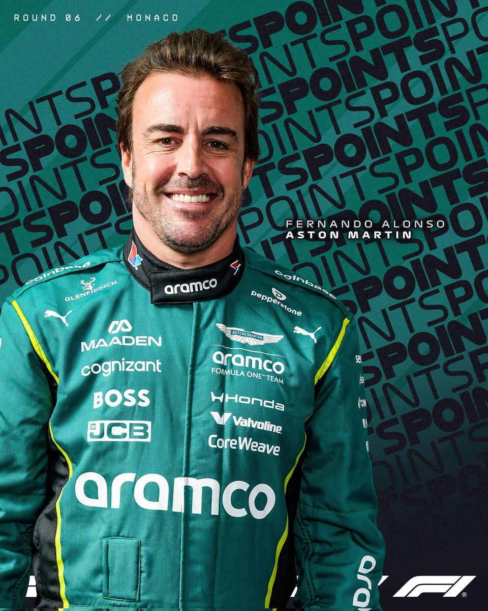 TFinishLine_'s tweet photo. ¡PRIMEROS PUNTOS PARA FERNANDO ALONSO Y ASTON MARTIN!

Las sanciones a Nico Hülkenberg y Sergio Pérez ascienden al asturiano a la décima plaza 

#F1 #MonacoGP https://t.co/BIoMloQRjD