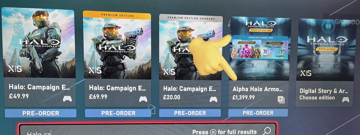 GAZMOO1's tweet photo. @Halo is the premium edition supposed to be this expensive
£1,399.99 seems alittle  much https://t.co/tdIvDjxrEP