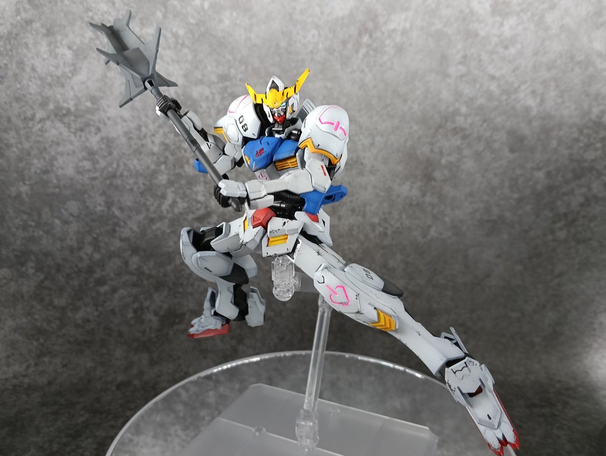 barabarakuda123's tweet photo. #ラグレア博多 さんで作業してました。墨入れを追加してメイス。滑空砲はまた今度。
今月はいよいよ #エイトフォールド さんがリニューアル！！ https://t.co/7QMaEe4YeH