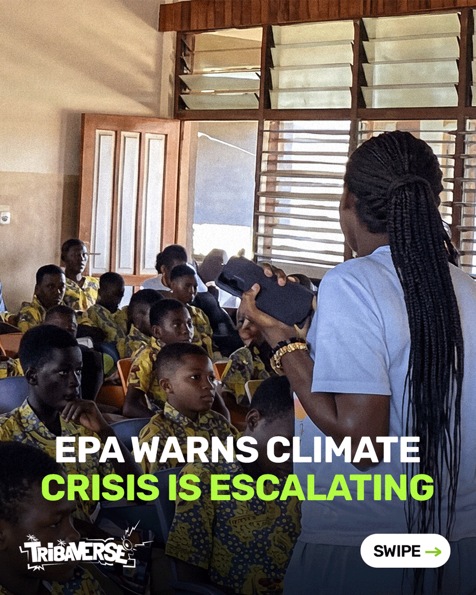 tribaverse's tweet photo. Ghana’s Environmental Protection Authority (EPA) has issued a strong warning that the country is already experiencing the consequences of climate change and environmental degradation, urging citizens to take immediate action to protect the environment. https://t.co/BVhSN3x2ts