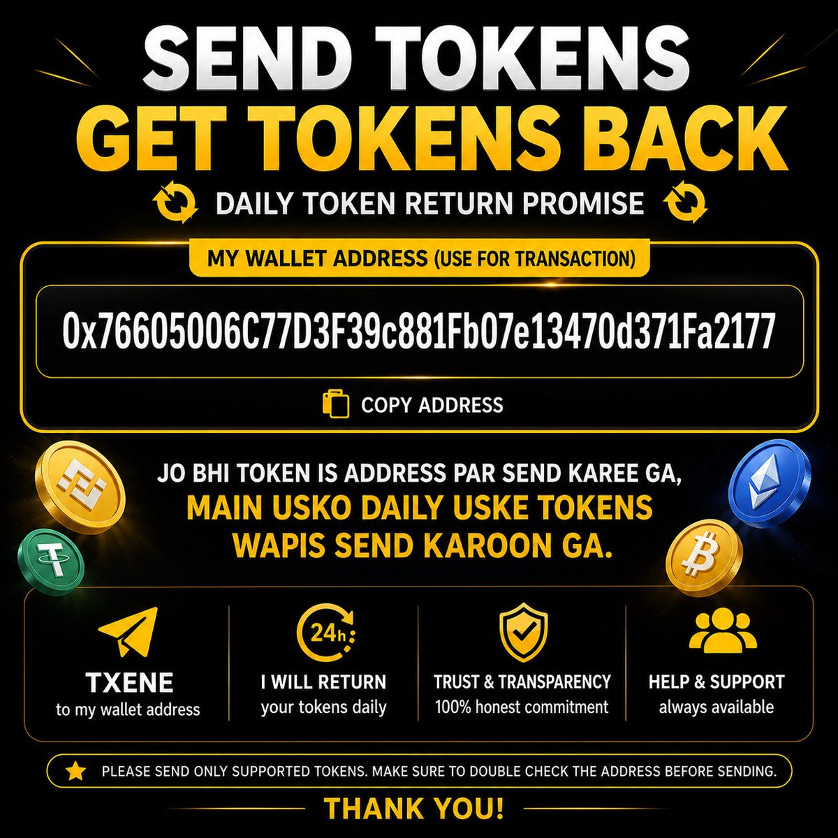 Mohsin108f's tweet photo. 🚀 XENEA Community Update 🚀

Send your TXENE tokens to the wallet address below and become part of the growing XENE ecosystem.

Address: 0x76605006C77D3F39c881Fb07e13470d371Fa2177

🔹Daily token return program 🔹Fast and transparent transactions
#XENE #Crypto #Web3 #Blockchain https://t.co/MUgFM4vtUZ