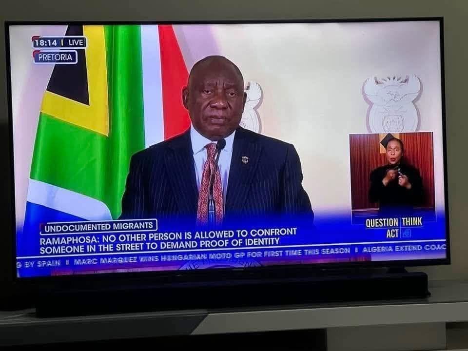 WesternPulse88's tweet photo. Not only did Cyril Ramaphosa break Section 9 of the Constitution of the Republic of South Africa, 1996 (Chapter 2 – Bill of Rights), but also lied about section 42 of the Criminal Procedures Act allows for Citizens Arrest Without A Warrant, which includes search & seizure so 30th of June we implement Citizens Arrest using necessary force as allowed by Section 42 of the Criminal Procedures Act. Entering the country illegally is a fraudulent act which is a Schedule 1 offense.