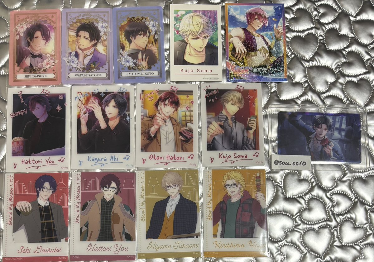 sou_ss10's tweet photo. 【交換 買取 譲渡】 スタマイ クリアカード カード 特典

譲：画像のもの
求：同異種 槙.日向(友人分) or 100/枚＋送料

郵送希望です。
枚数調整のためagfのオフ槙1点優先で求めております。
お気軽にお声かけください🙇‍♀️ https://t.co/VxHQB24o59