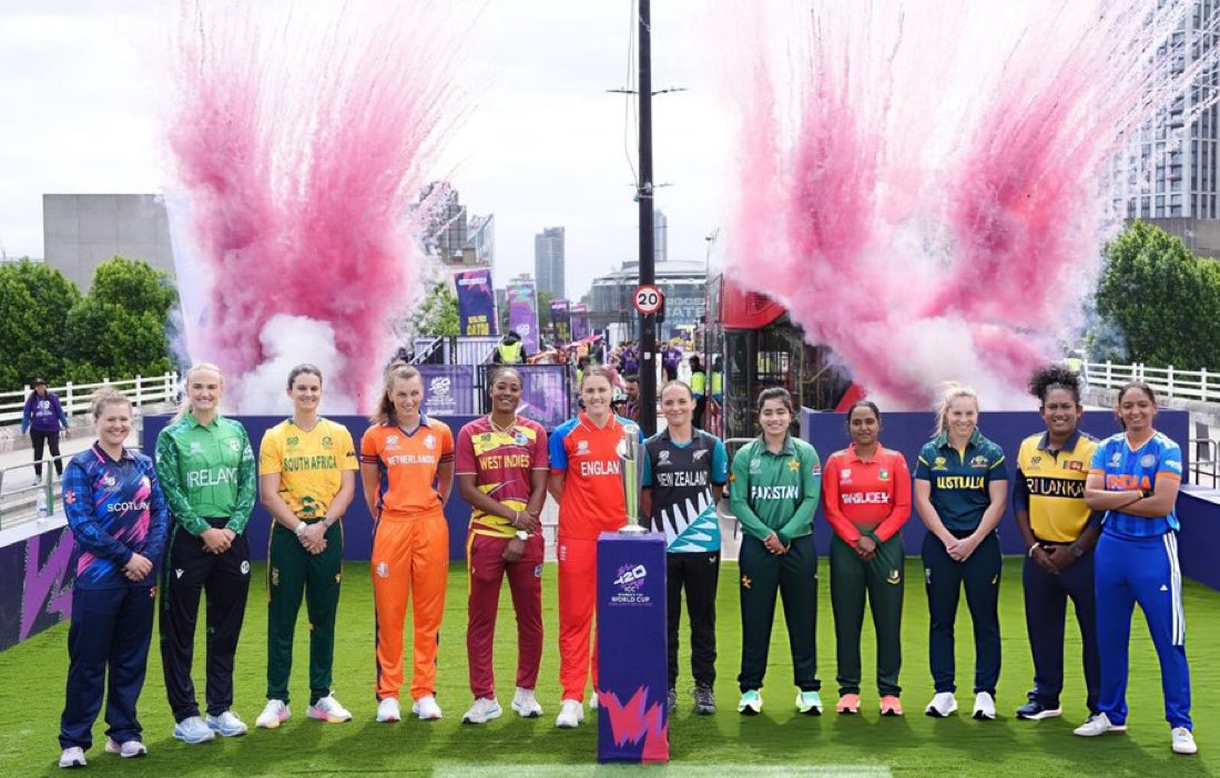 mufaddal_vohra's tweet photo. WOMEN’S T20 WORLD CUP CAPTAIN’S PHOTOSHOOT. https://t.co/Nx34MFwGbP