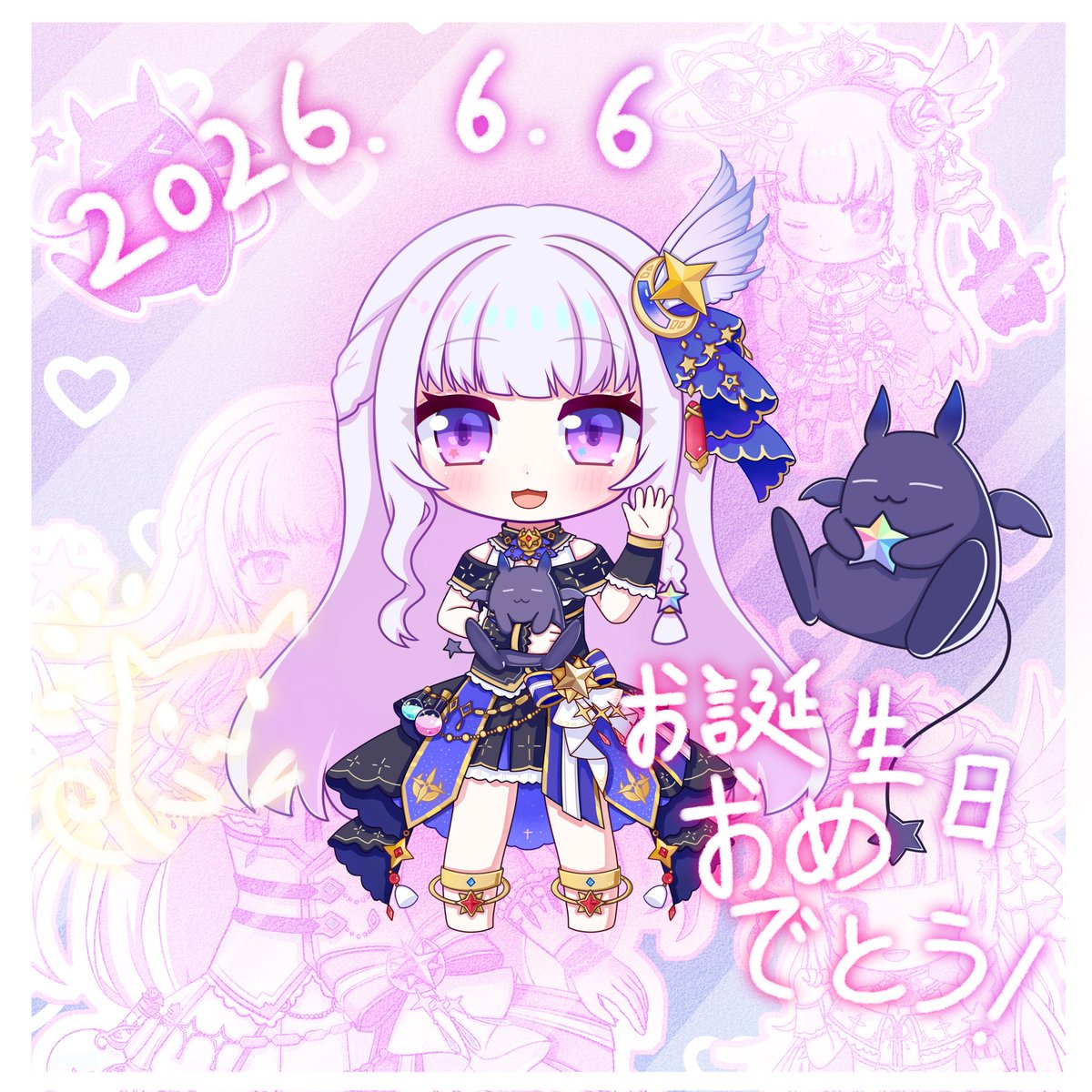 nakonolg's tweet photo. ピナちゃん(@_ProseR_pina_)，今回の誕生日プレゼント！🌟

誕生日が終わってから完成するのはちょっと恥ずかしいですが、昨日は本当に楽しかったです！☺

ピナちゃんがこれが好きなら、嬉しいです！✨

これからもよろしくお願いします~🐱

#ルピナのアトリエ https://t.co/CTR43ekVjp