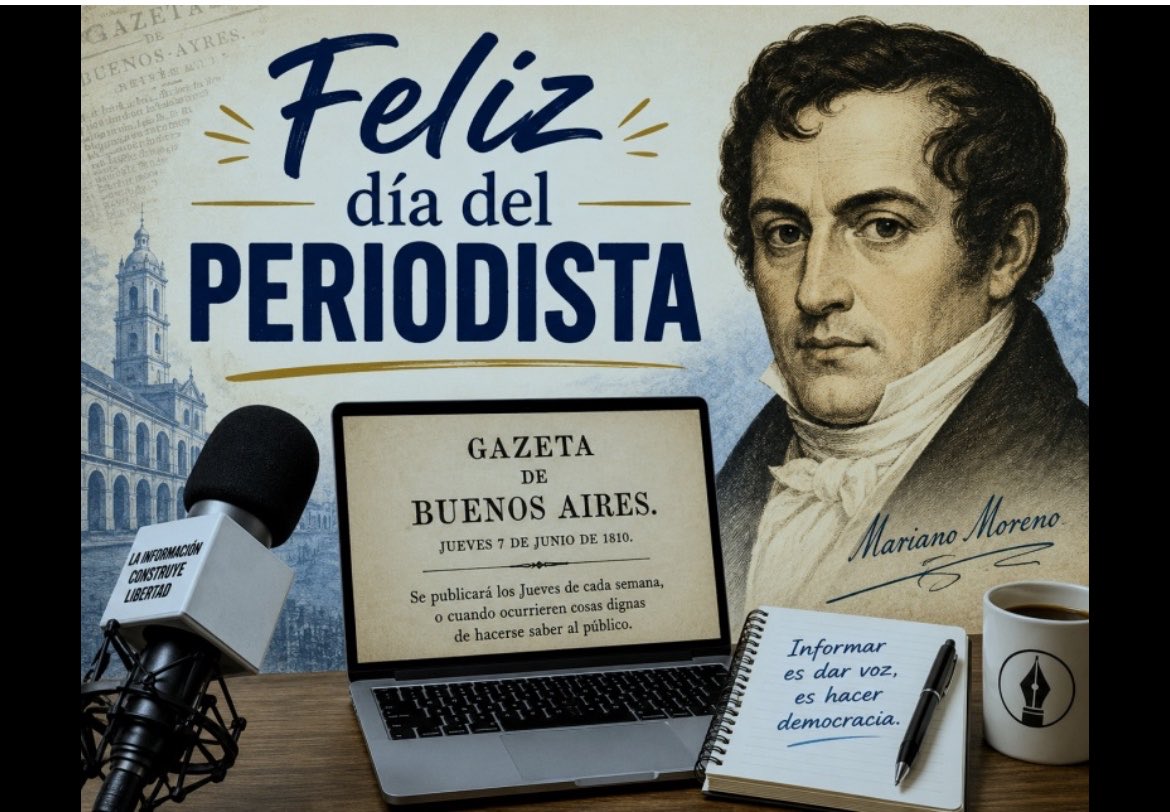 AnaMariaKaiser1's tweet photo. Muy Feliz Día del Periodista!!!!! https://t.co/FcX4Xq78NG