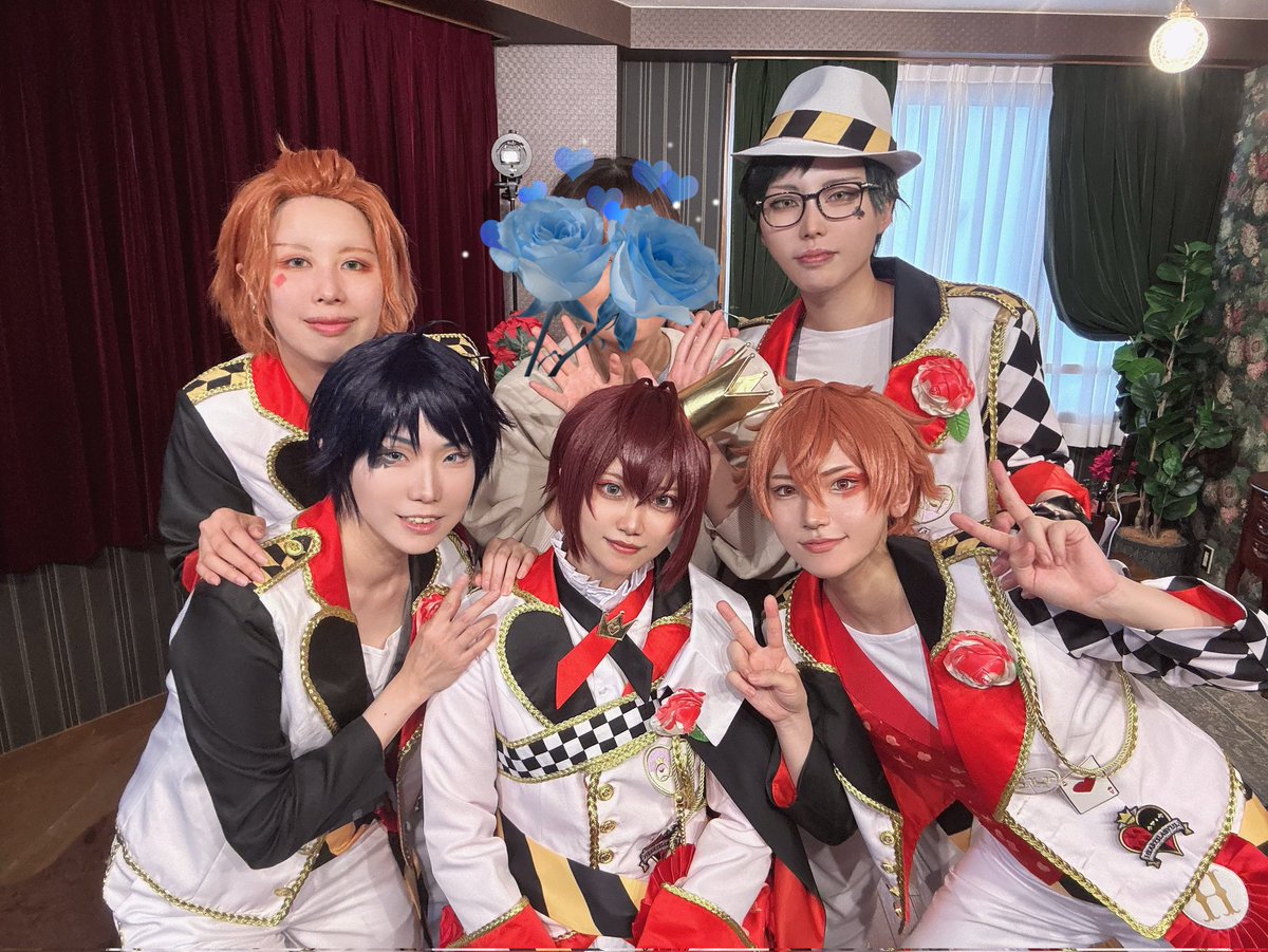 akito_koh's tweet photo. 🌹@927moonlight 
♥️@CosCheese_Re 
♠️akito
♦️@jack_and_ 
♣️@shi_e_i 
📷️@18hanabi18 https://t.co/S6MWZx7ouQ