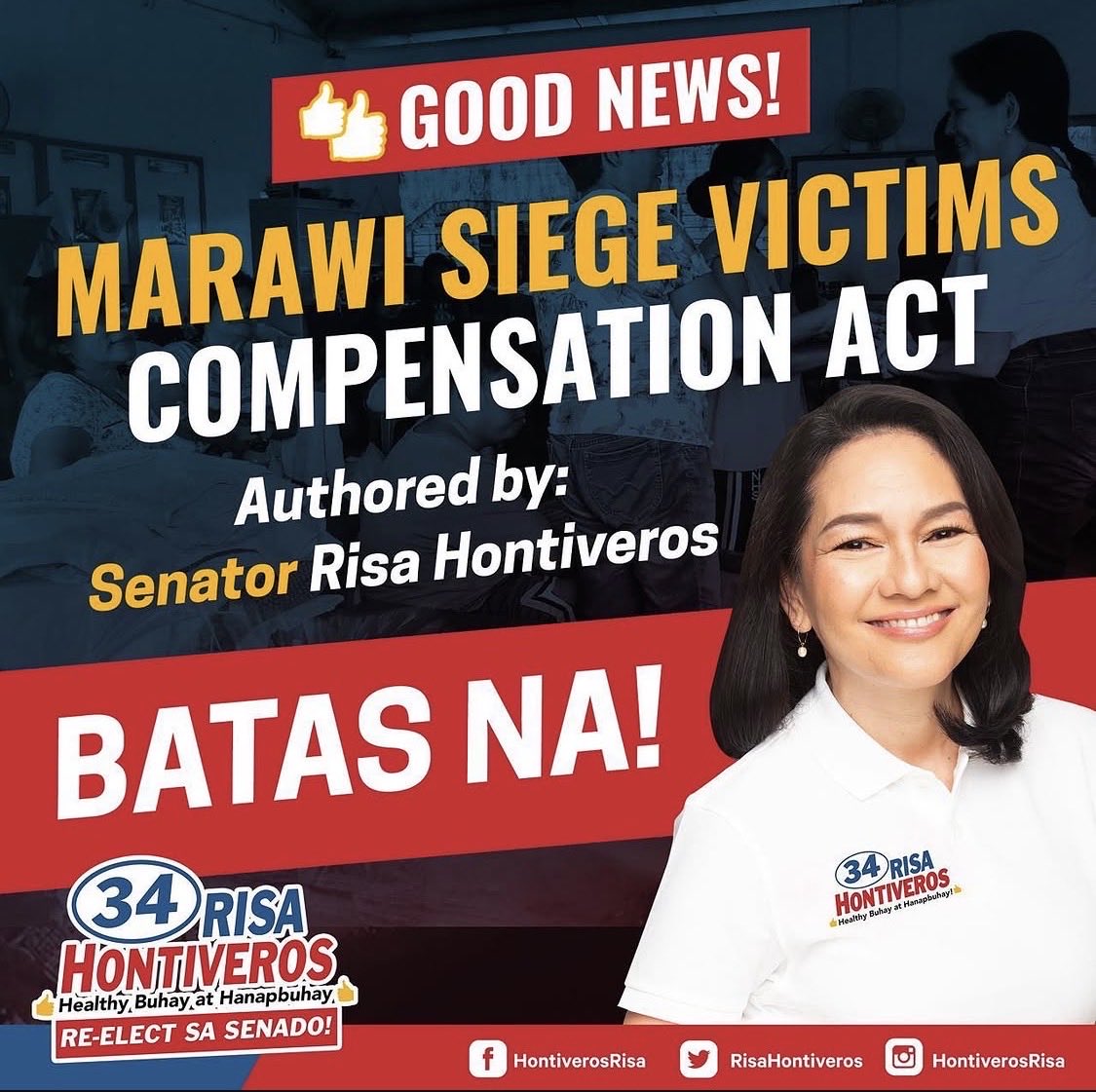 222porr's tweet photo. Okay po.
Anyway...
Sen. Risa has authored the Marawi Siege Victims Compensation Act, which is needed to rebuild the lives of Filipinos in Marawi City.
#WinRi
#LenRi
#SonRi https://t.co/9iuNSd8VJo