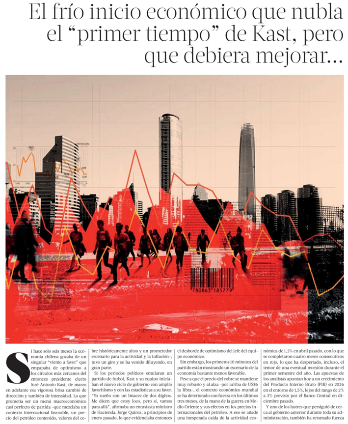 ClapesUC's tweet photo. [NOTA @latercera] Nuestro coordinador macroeconómico, Hermann González (@hegonzalb), sostiene que el débil desempeño económico de los primeros meses del gobierno de José Antonio Kast se explica por una menor actividad en sectores clave, el aumento del #desempleo y un escenario fiscal más complejo que el esperado. Aun así, espera una mejora gradual impulsada por la #inversión y una mayor creación de #empleo en los próximos años.

“Las revisiones a la baja del #PIB este año tienen una alta correlación con los ajustes en las previsiones de consumo privado, no así con la inversión, cuyas perspectivas se mantienen favorables".

Lee la nota 👇