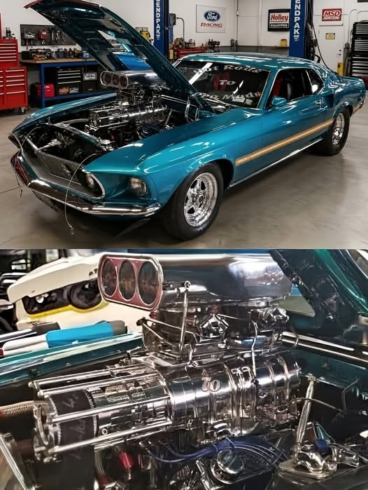 StephanieHeavin's tweet photo. Blown 351 Cleveland powered 1969 Ford Mustang Mach 1 
#mach1mustang #dragracing #blownmustang #classicmustang https://t.co/r88q2NsMB4