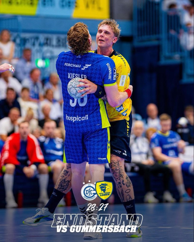 RNLoewen's tweet photo. Harter Fight - bitteres Ende..

#GUMRNL #rnl #rnloewen #handball https://t.co/YqB5rAtA53