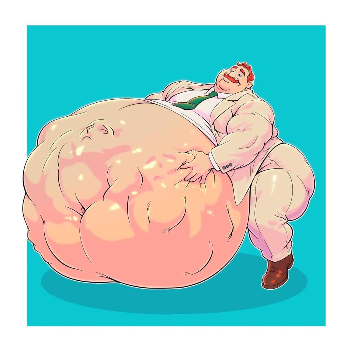 ottosanchez_'s tweet photo. CW: #vore 
You know what they say? The best way to a man’s heart, is through his stomach! https://t.co/vhEabEOx0s