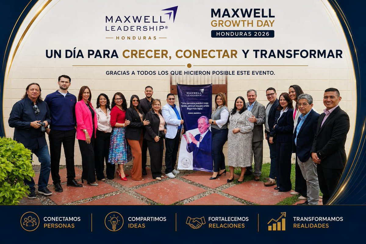 Aldoro's tweet photo. 𝗗𝗶́𝗮 𝗱𝗲 𝗖𝗿𝗲𝗰𝗶𝗺𝗶𝗲𝗻𝘁𝗼. Un extraordinario tiempo para crecer y conectar con la comunidad de  @Maxwell_Leaders Honduras. https://t.co/zNeJPGYpV5