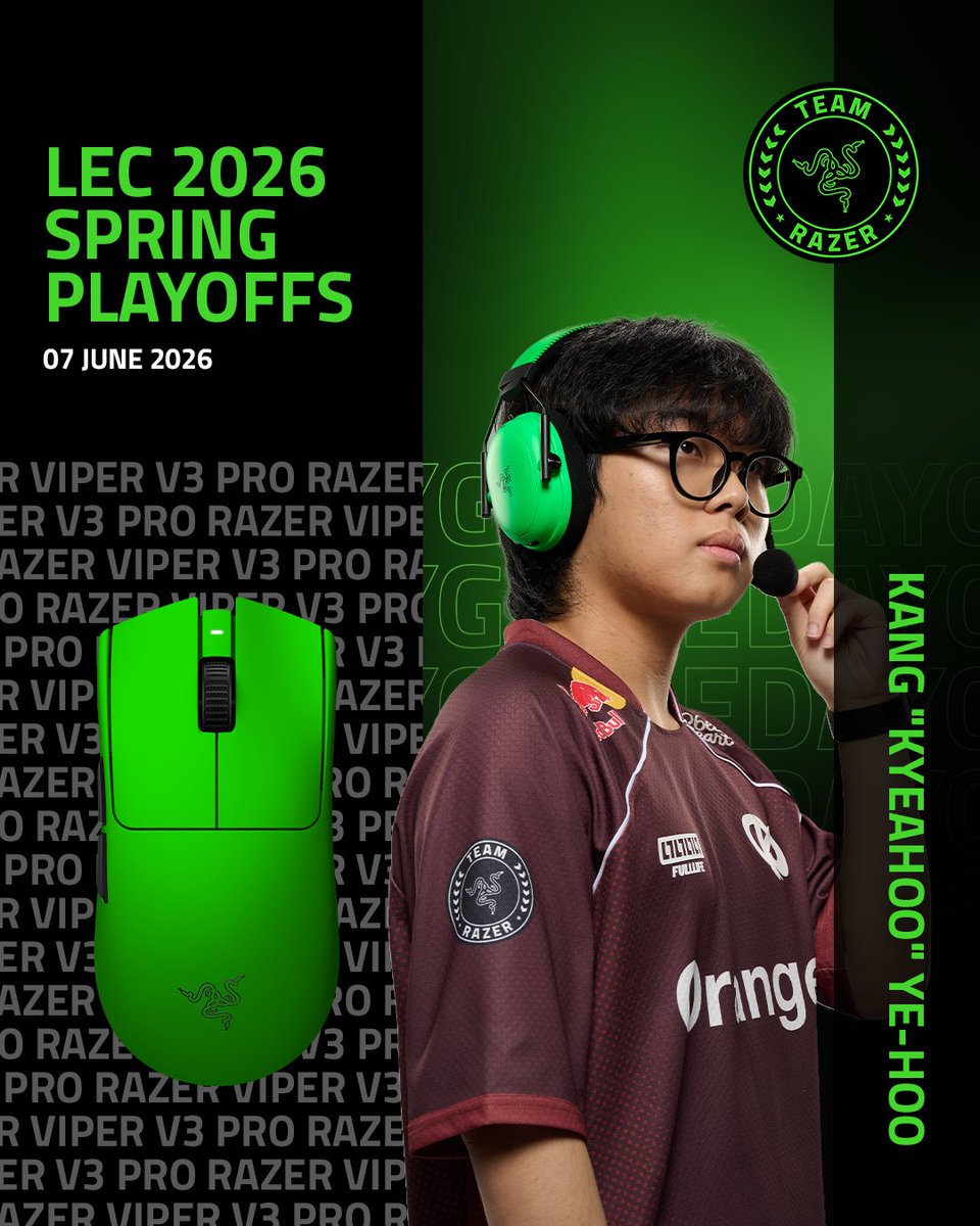 TeamRazer's tweet photo. IT'S THE LEC SPRING GRAND FINALS!

You've locked in MSI, and now time to take the trophy. Let’s go Karmine Corp!

KC vs G2 https://t.co/3fj6Nt8lsz