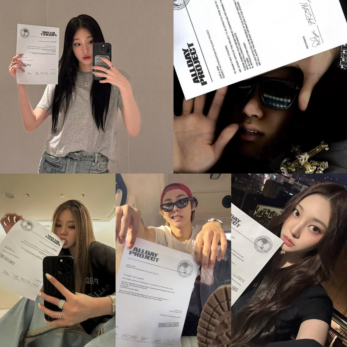 aboutadp's tweet photo. One year ago today, THEBLACKLABEL officially introduced their new co-ed group, ALLDAY PROJECT 🥹 https://t.co/X13RoRj6Xl