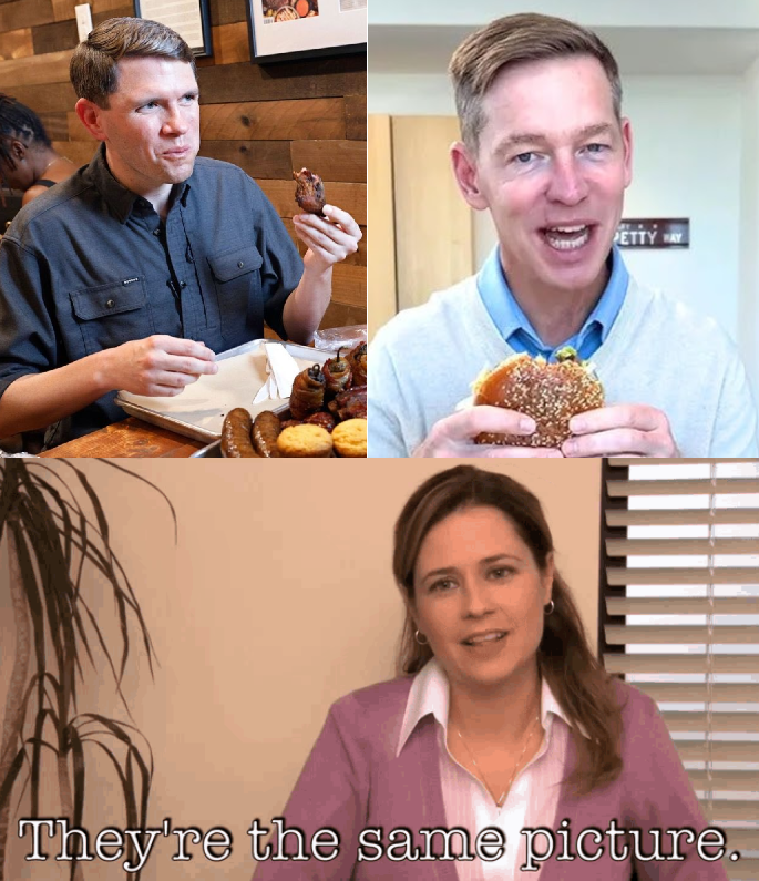 BikingForTrump's tweet photo. @EndWokeness Reminds of me the McDonald's CEO eating "product." https://t.co/6jssc3UDn5