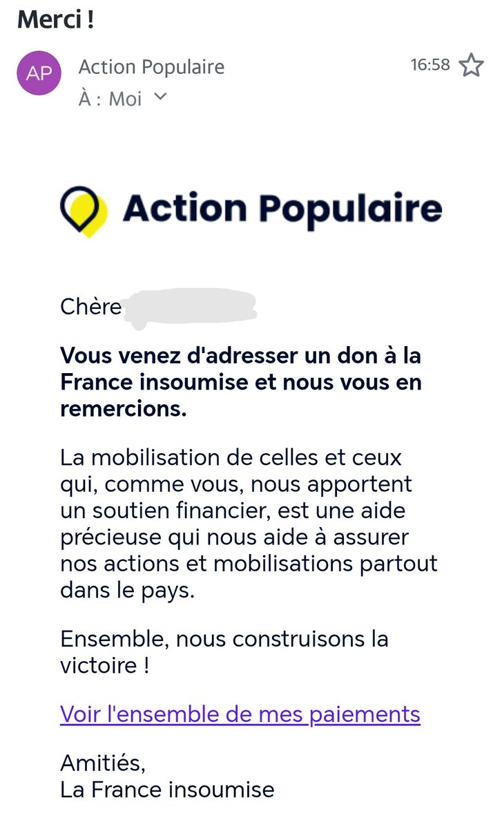 Stphani12351227's tweet photo. Je viens de faire un don pour la campagne de @JLMelenchon à la #Presidentielle2027.
50% pour le national
50% pour le départemental  
On peut choisir la répartition sur le site, sympa !

C'est ici si vous le pouvez🫶🐢✌️

#JLMSaintDenis
#Melenchon2027 

https://t.co/lEYmUs39OU https://t.co/xxKljzSszW