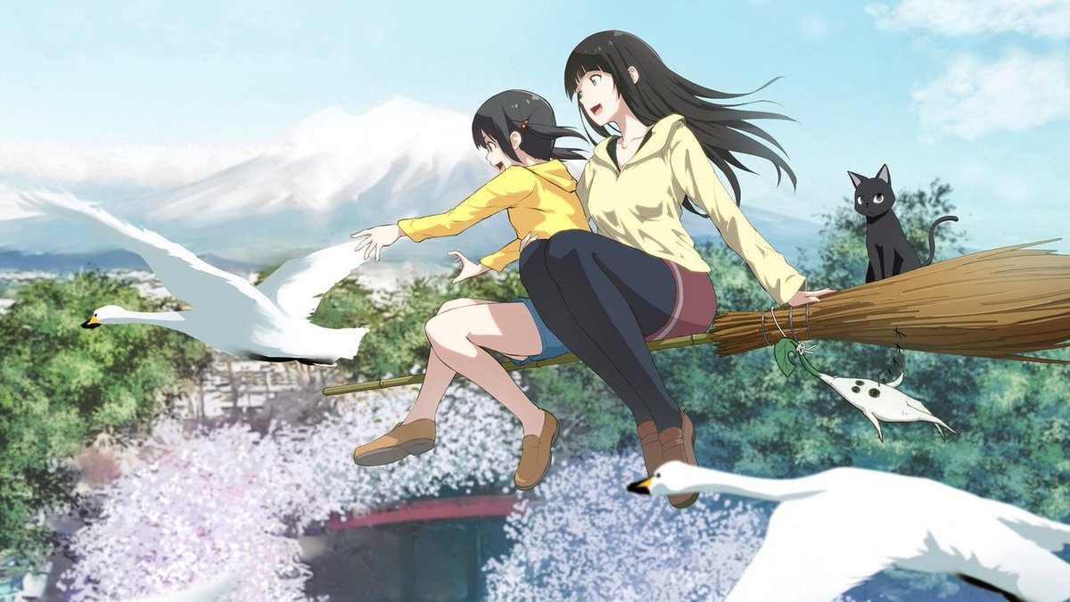 TheHa3ker's tweet photo. Just watched Flying Witch. 8/10 Underrated Slice of Life anime https://t.co/jLnQELMxiR