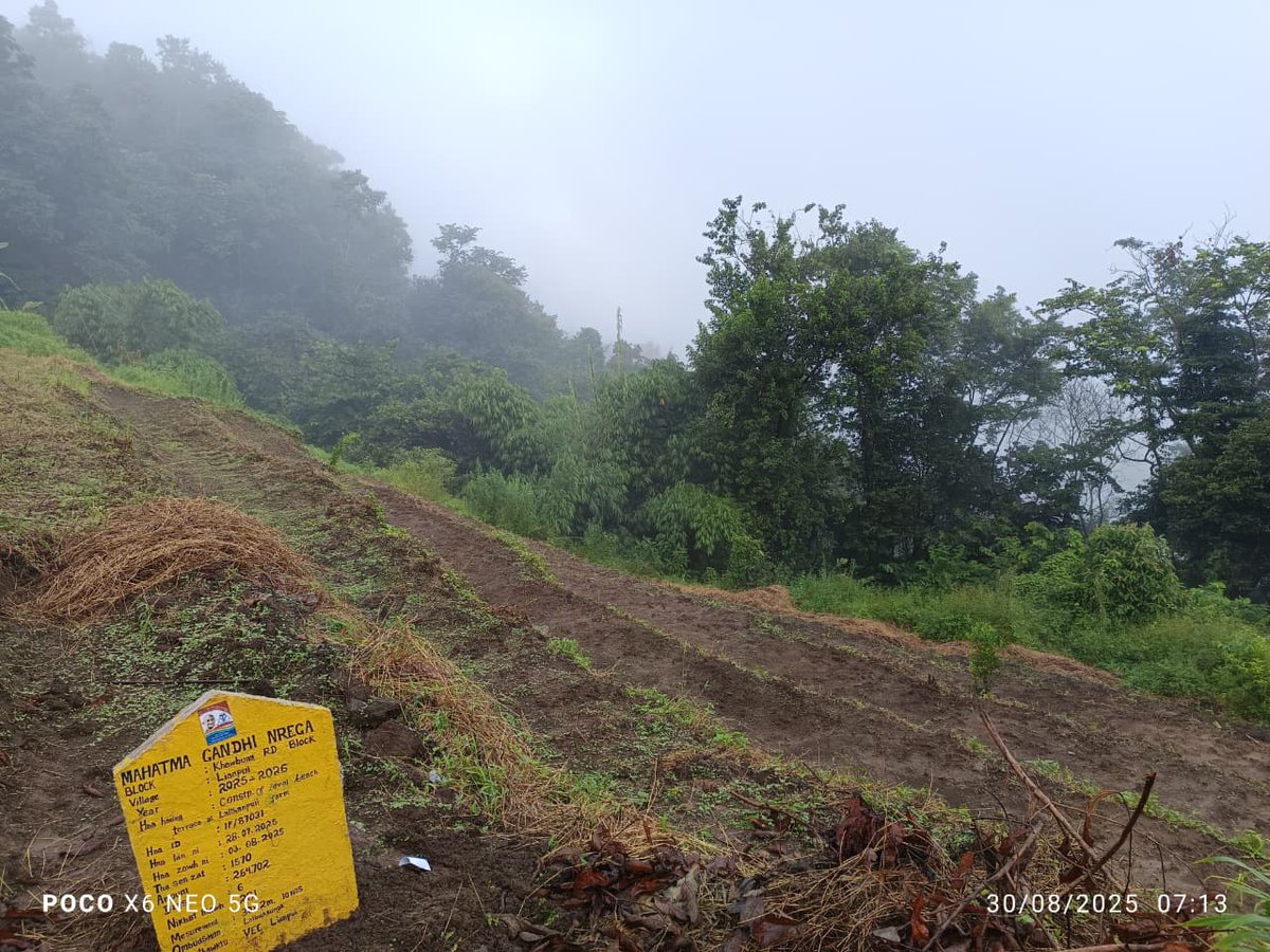 MizoRural's tweet photo. Level bench terrace at Lalthanpuii farm under MGNREGA at Lianpui in Khawbung RD Block 
.
.
.
#RDADMizoram #MGNREGA https://t.co/KgByHJaCvQ