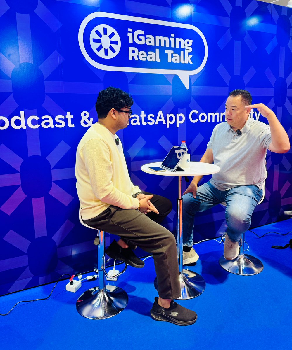 iGamingRealTalk's tweet photo. It was a pleasure to host Pierre Wuu at @SiGMAworld_ Manila.
Our host @suryapalli28 and Pierre went into how the Manila show started and grew into a key event in the region, plus the state of the Asian market and his predictions for the next few years... https://t.co/3Da5B1R6OX