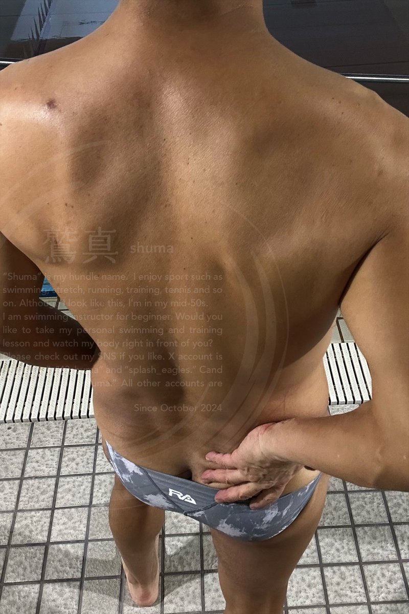 splash_eagles's tweet photo. 水着の履き方って難しいです。ちゃんと履いても少し上から見たら尻の割れ目ぐらい見えます。それをセンシティブとか、そもそもV の競パン履いてると気持ち悪いとか。じゃあ太った女性のビキニから腹や尻の肉がはみ出てるのはいいの？まあ水着はジャストサイズが一番カッコいいと思います。写真は過去画 https://t.co/bn8WU0wuo7