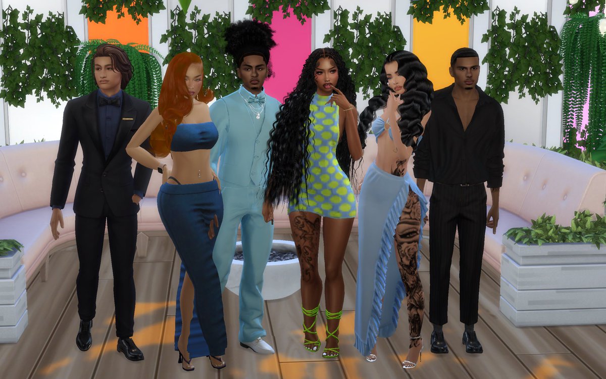 itsmadisonnnj's tweet photo. In honor of Love Island 2026 I made a love Island save ☺️ #Thesims4 #loveislandusa #showmeyoursims https://t.co/QEtYHIK074
