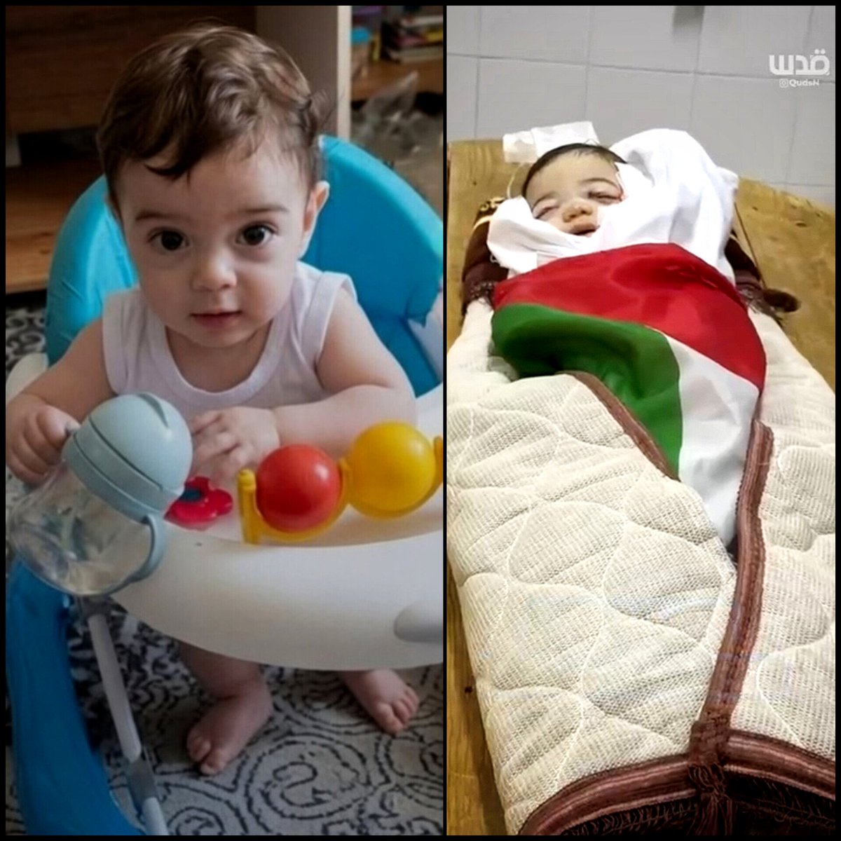 F_borghaei's tweet photo. فقط ۷ ماهه بود... 💔
بدن کوچک و ظریفش طاقت سرب داغ گلوله‌ها رو نداشت.

شهید شد، قبل از اینکه حتی یک بار بتونه بگه «بابا» https://t.co/Cqv7y0LN1X
