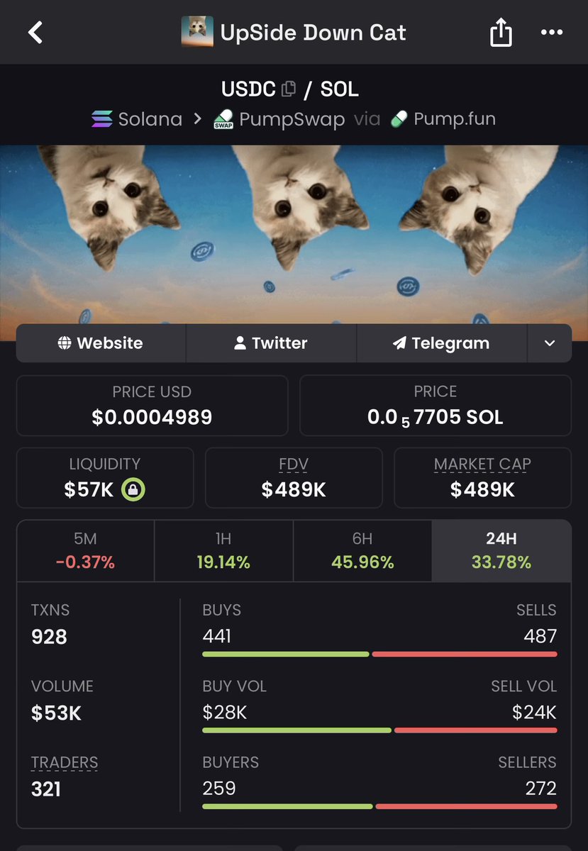 QuickScopeCT's tweet photo. Time to fill the wick &amp; send to new ATH or retest then ATH 🤷‍♂️ Upside Down Cat solana:F3UfckxLPtCmFQZ8WDkDsYiwDHFzpdFrC1sfNkEofJH1  @upsidedowncabal https://t.co/OKEKH3vEDf